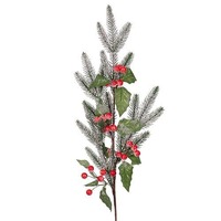 Berry &amp; Pine Stem 88cm