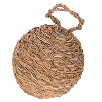 12cm Woven Bauble - Seagrass