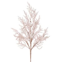 Silver Glitter &amp; Clear Glitter Stem 76cm