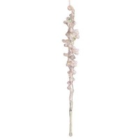 Iridescent Clear Icicle W/White Tree Orn