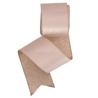 Champagne Velvour Ribbon Backing Wire