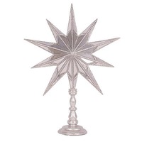 Silver Star Mirror Snowflake Table Top