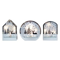 Light Up House Scenes - 10x13x5cm