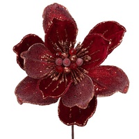Red Jewelled Magnolia 36cm Stem