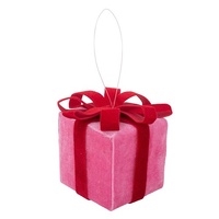 Pink Velour Gift Box 9x9x11cm