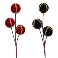 Velvet Balls with Gold Detail Spray