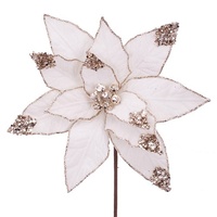 Ivory Velvet Poinsettia