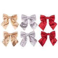 Sequin Bow - 2PK 11x12cm