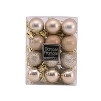 3cm Bauble Champagne - 24PK 3cm