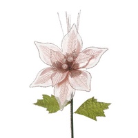 36cm Pink Poinsettia