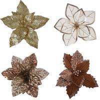 28cm Poinsettia with Clip