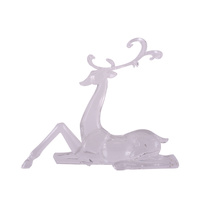 Sitting Acrylic Reindeer 33cm