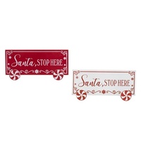Santa Stop Here Signs