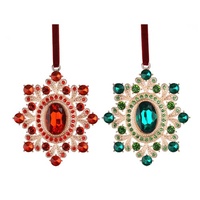 Crystal Star Red or  Green 10cm