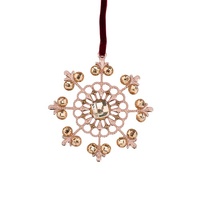 Crystal Snowflake 11cm Amber