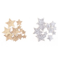 12Pk Glitter Stars