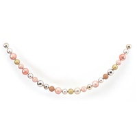 216cm Bauble Garland - Champagne , Silver