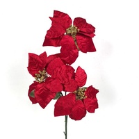 75cm Red Poinsettia