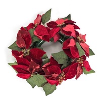 Poinsettia Wreath 45cm