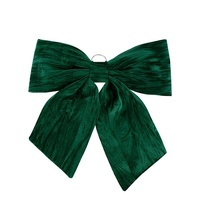Emerald Velvet Bow 67x72cm..