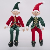 Red or Green Christmas Elves 43cm