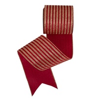 10cm x 10m Red Velvet Ribbon