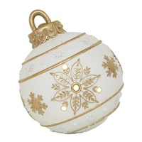Stunning White with Champagne Bauble 