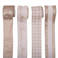 Ivory Ribbon with Glitter 