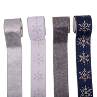 White &amp; Silver Ribbon with Glitter