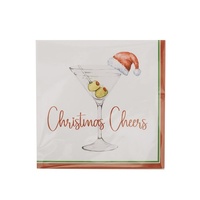 Napkins 20 PK 2 Ply - Christmas Cheer