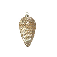 Pinecone 12cm Champagne