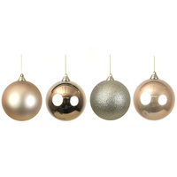 12cm Baubles Light Champagne