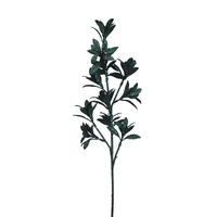 Forest Green Leaf Stem 69cm