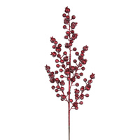 Cherry Red Berry Stem 75cm