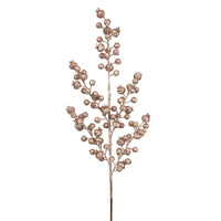 Rose Gold Berry Stem 75cm