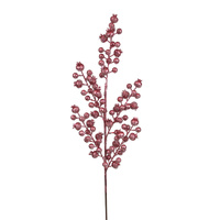 Rose Pink Berry Stem 75cm