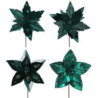 Poinsettias 25cm Greens