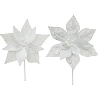 White Poinsettia 26cm