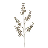 Champagne Glitter Berry Stem 56cm
