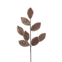 Mocha Velvet Leaf Stem 68cm