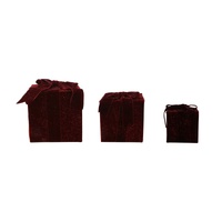 Burgundy Gift Boxes Set 3