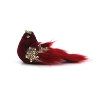 Burgundy Velvet Bird