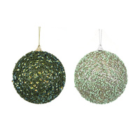 10cm Sage or Platinum Bauble