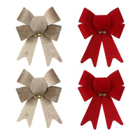 Red or Champagne Bows 2Pk 13x17cm