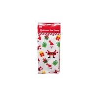 Xmas Tea-Towel Print 4Asst