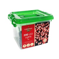 200 LED Fairy Lights Red