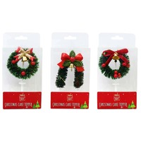 Xmas Cake Topper 3Asst