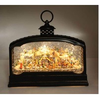 XL Brass Lantern Nativity