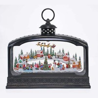 XL Brs Lantern Xmas Village