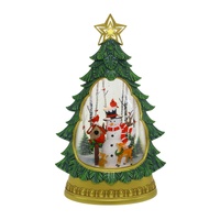 32cm Tree with Snowman